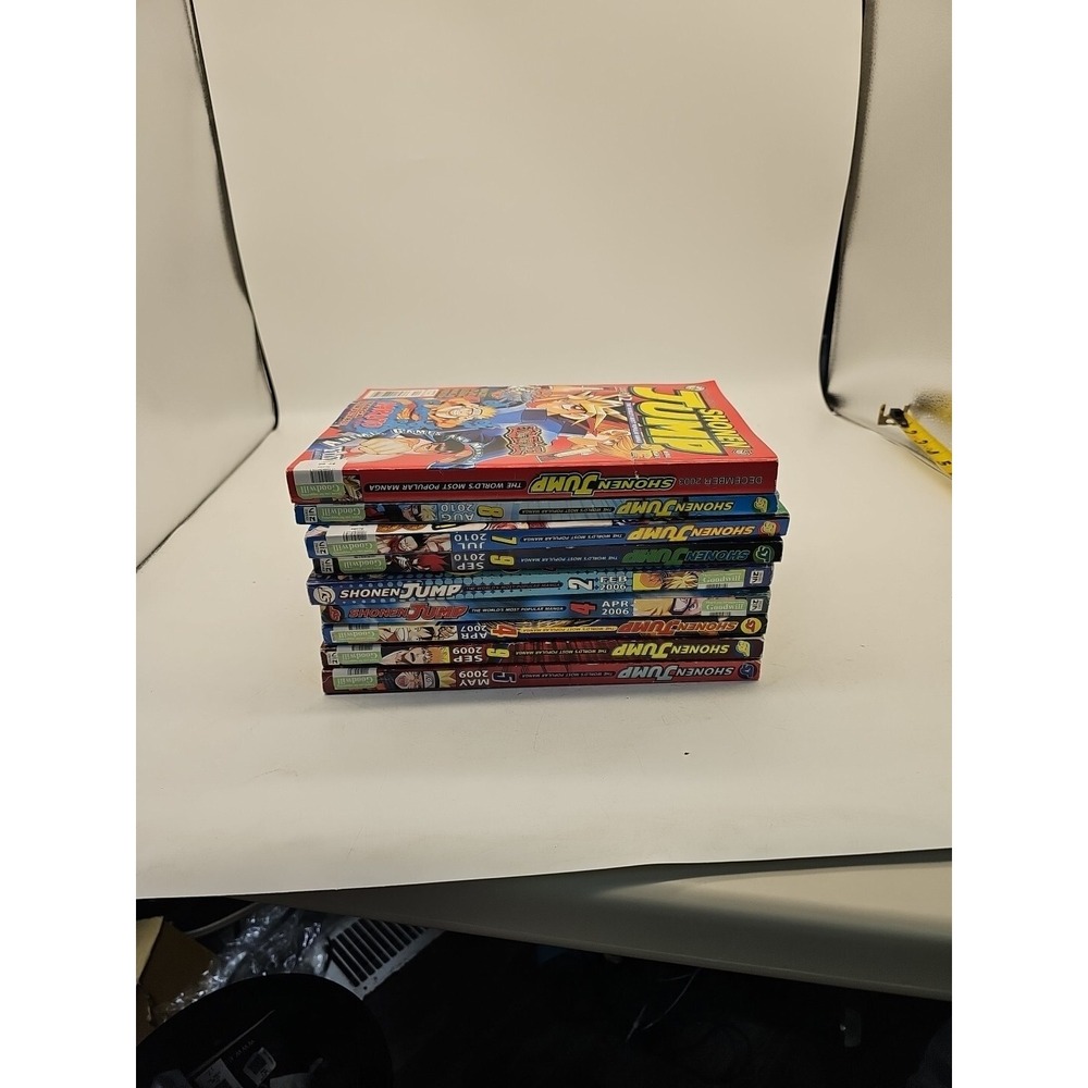 Shonen Jump Manga Magazine Lot Of 9 2010 English YuGiOh Dragon Ball Z
